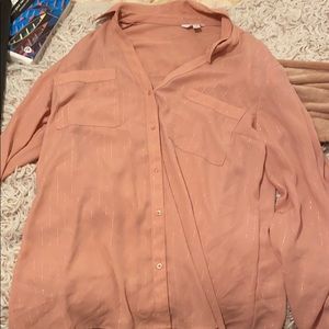 Pink button down